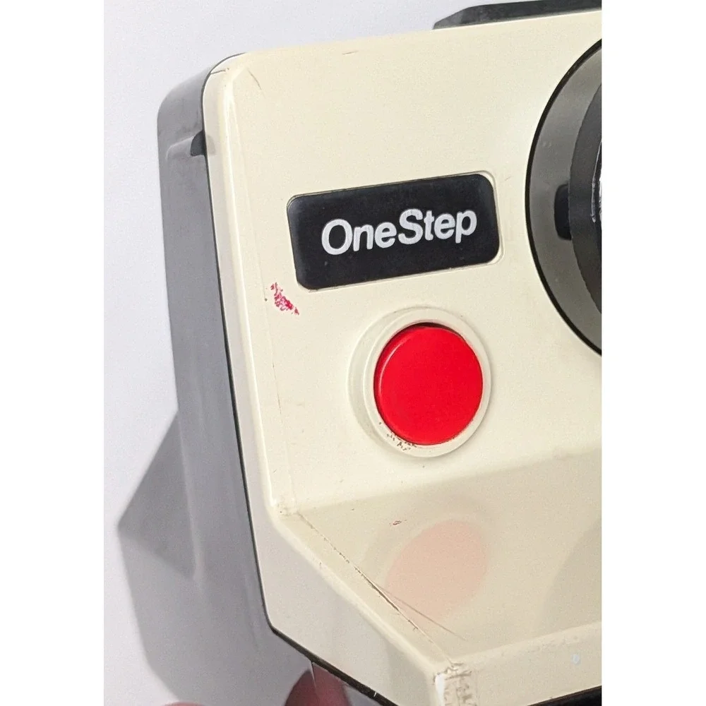 Polaroid OneStep Land Camera White Black Rainbow SX-70 Retro Vintage 70s WORKING
